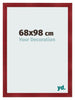 Photo Frame 68x98cm Wine Red Swept MDF Pisa Front Size | Yourdecoration.co.uk