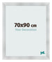Photo Frame 70x90cm Aluminum Brushed MDF Pisa Front Size | Yourdecoration.co.uk
