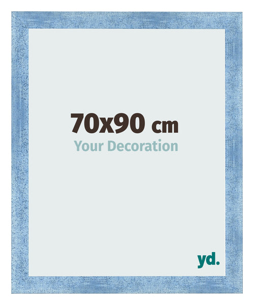 Photo Frame 70x90cm Clear Blue Swept MDF Pisa Front Size | Yourdecoration.co.uk