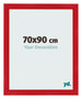 Photo Frame 70x90cm Red MDF Pisa Front Size | Yourdecoration.co.uk