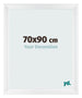 Photo Frame 70x90cm White Vintage MDF Pisa Front Size | Yourdecoration.co.uk