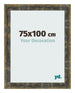 Photo Frame 75x100cm Blue Gold Melange MDF Pisa Front Size | Yourdecoration.co.uk