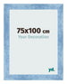 Photo Frame 75x100cm Clear Blue Swept MDF Pisa Front Size | Yourdecoration.co.uk