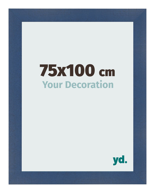 Photo Frame 75x100cm Dark Blue Swept MDF Pisa Front Size | Yourdecoration.co.uk