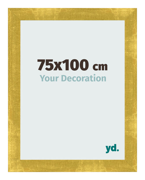 Photo Frame 75x100cm Gold Vintage MDF Pisa Front Size | Yourdecoration.co.uk