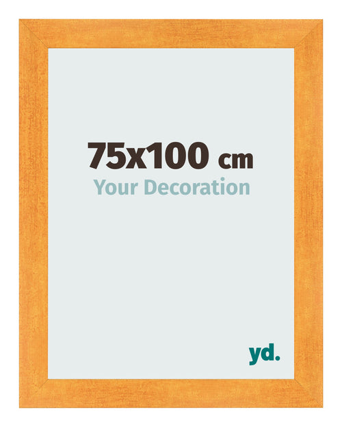Photo Frame 75x100cm Orange MDF Pisa Front Size | Yourdecoration.co.uk