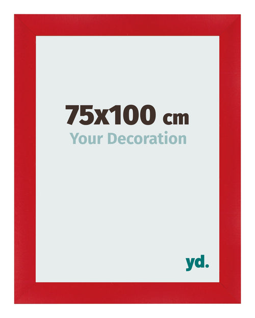 Photo Frame 75x100cm Red MDF Pisa Front Size | Yourdecoration.co.uk