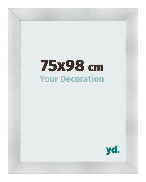 Photo Frame 75x98cm Aluminum Brushed MDF Pisa Front Size | Yourdecoration.co.uk
