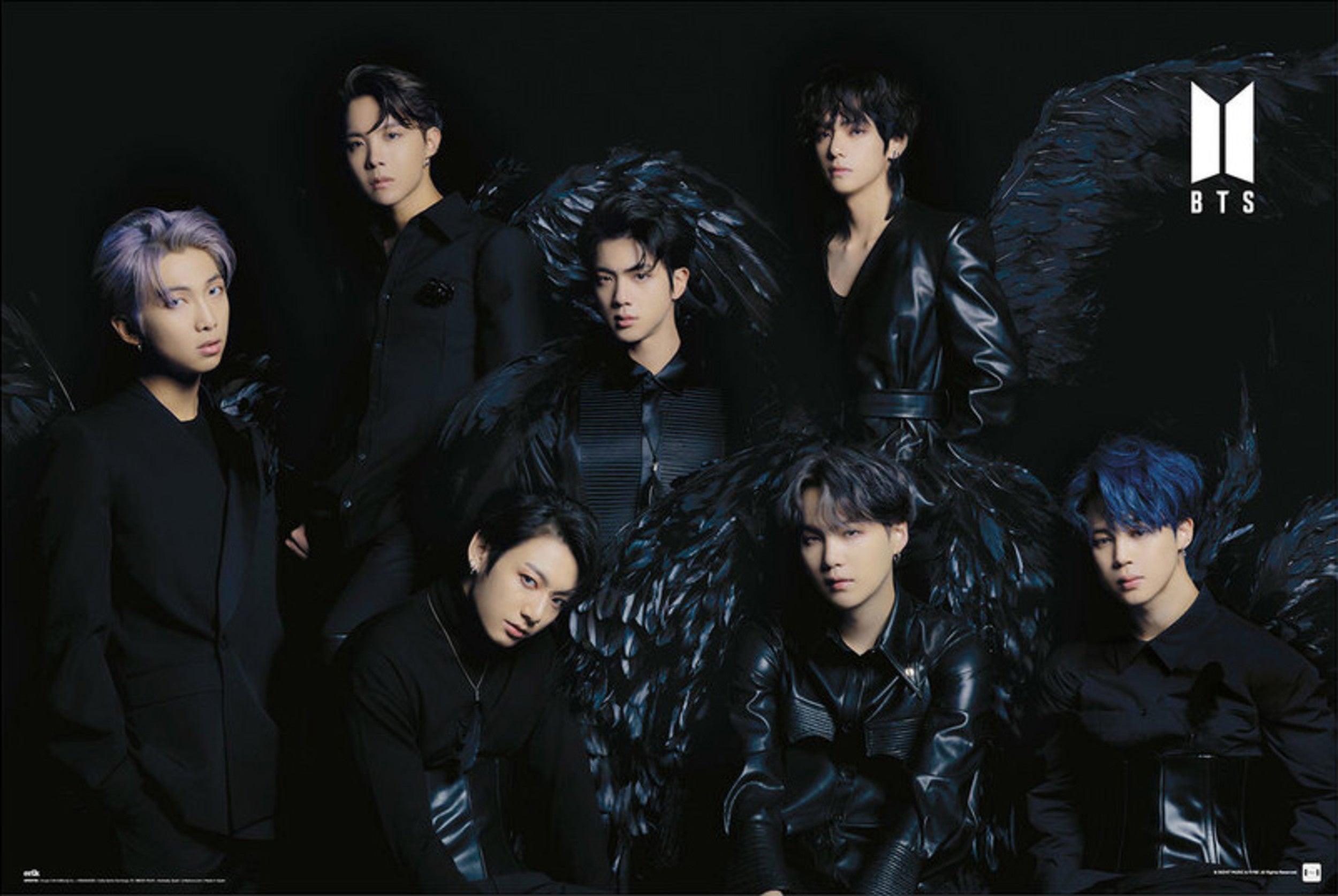Poster BTS Black Wings 91,5x61cm | Yourdecoration.co.uk
