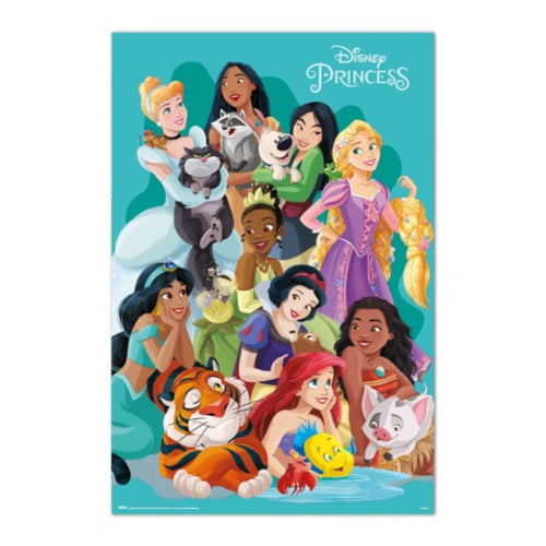 Poster Disney Princesses And Pets 61x91 5cm GPE5963 | Yourdecoration.co.uk