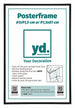 Poster Frame 61x91,5cm Black Plastic Front Insert Sheet | Yourdecoration.co.uk