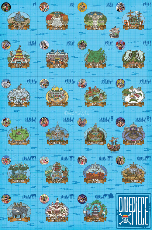 Poster One Piece Log Itinerary 61x91 5cm GBYDCOA006 | Yourdecoration.co.uk