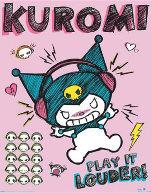 Poster Sanrio Kurom Louder 40x50cm MPP2501443 | Yourdecoration.co.uk