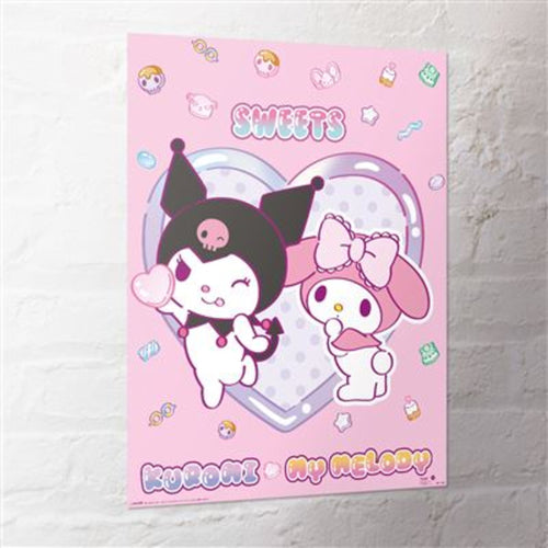Poster Sanrio Kuromi My Melody Sweets 40x50cm MPP2501459 2 | Yourdecoration.co.uk