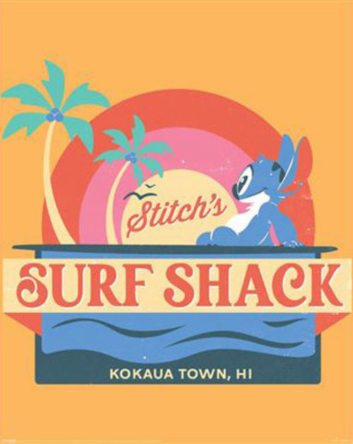 Poster Stitch Surf Shack 40x50cm MPP2501419 | Yourdecoration.co.uk