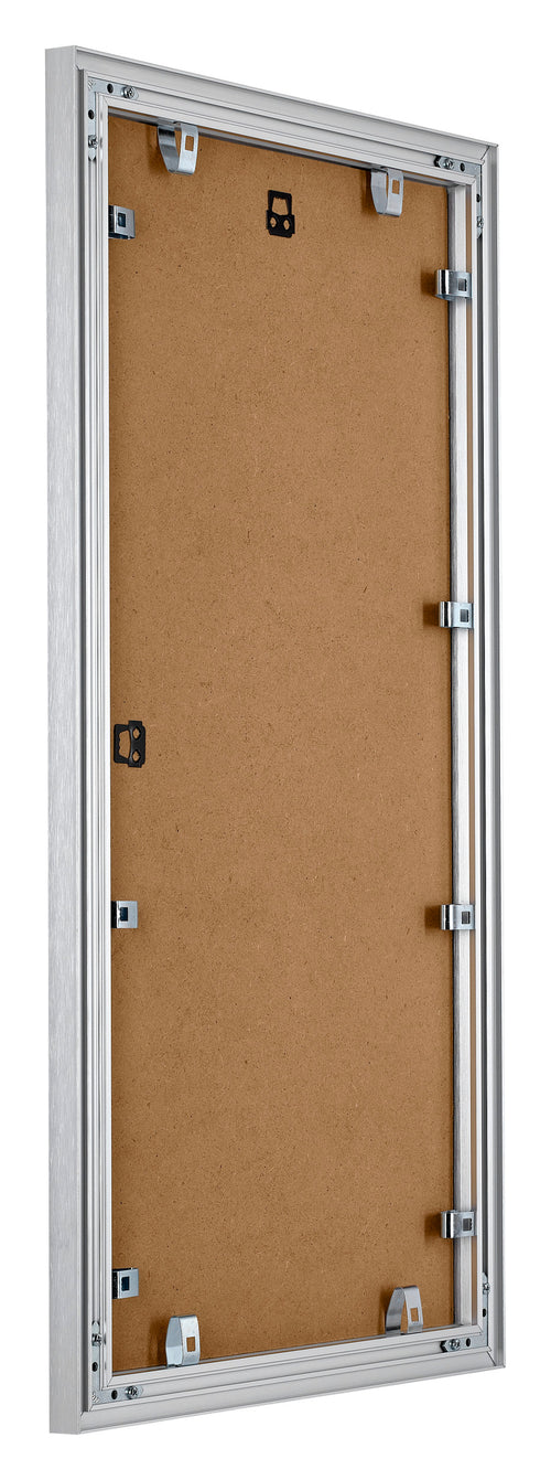 Tucson Aluminium Photo Frame 20x40cm Silver Brushed Back Oblique | Yourdecoration.co.uk
