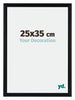 Tucson Aluminium Photo Frame 25x35cm Black Brushed Front Size | Yourdecoration.co.uk