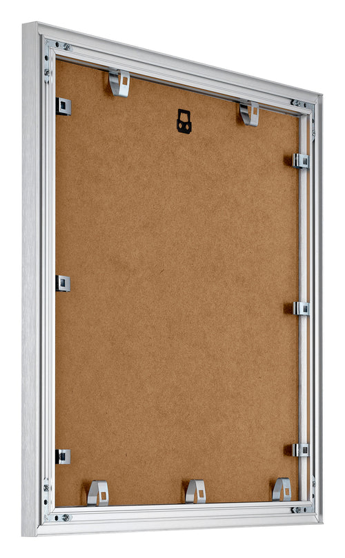 Tucson Aluminium Photo Frame 30x30cm Silver Brushed Back Oblique | Yourdecoration.co.uk