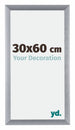 Tucson Aluminium Photo Frame 30x60cm Silver Brushed Front Size | Yourdecoration.co.uk
