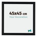 Tucson Aluminium Photo Frame 45x45cm Black Brushed Front Size | Yourdecoration.co.uk