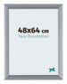 Tucson Aluminium Photo Frame 48x64cm Silver Brushed Front Size | Yourdecoration.co.uk