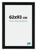 Tucson Aluminium Photo Frame 62x93cm Black Brushed Front Size | Yourdecoration.co.uk
