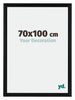 Tucson Aluminium Photo Frame 70x100cm Black Brushed Front Size | Yourdecoration.co.uk