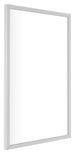 Virginia Aluminium Photo Frame 59x84cm White Front Oblique | Yourdecoration.co.uk