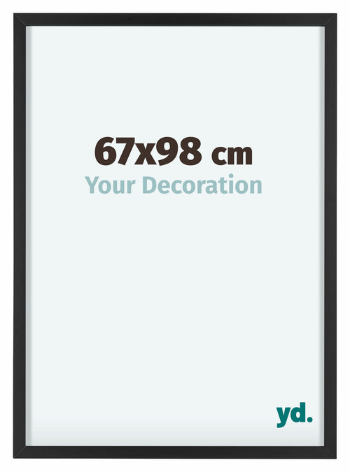 Virginia Aluminium Photo Frame 67x98cm Black Front Size | Yourdecoration.co.uk