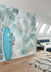 Wall Mural Aqua Flora 300x250cm FLX6 046 Interior | Yourdecoration.co.uk