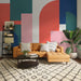 Wall Mural Geometric Colours 350x250cm FLX7 032 Interior | Yourdecoration.co.uk
