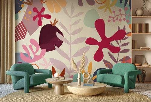 Wall Mural Happy Corals 350x250cm FLX7 030 Interior | Yourdecoration.co.uk