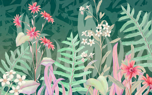 Wall Mural The Flower Duet 400x250cm FLX8 003 | Yourdecoration.co.uk