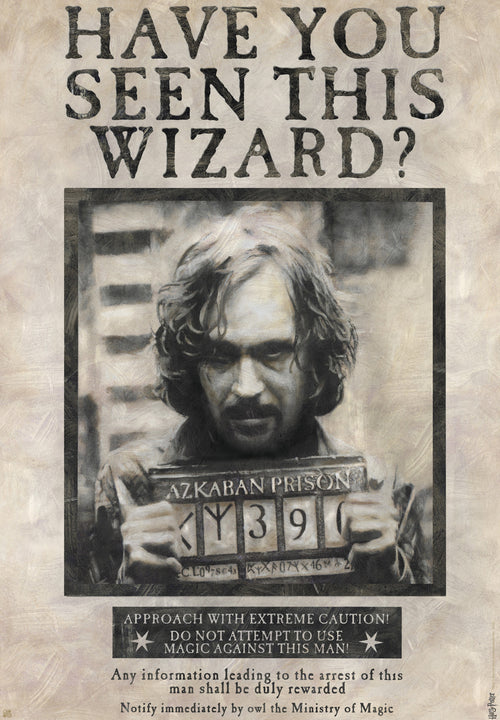 Harry Potter Wanted Sirius Black Poster 61X91 5cm | Yourdecoration.co.uk