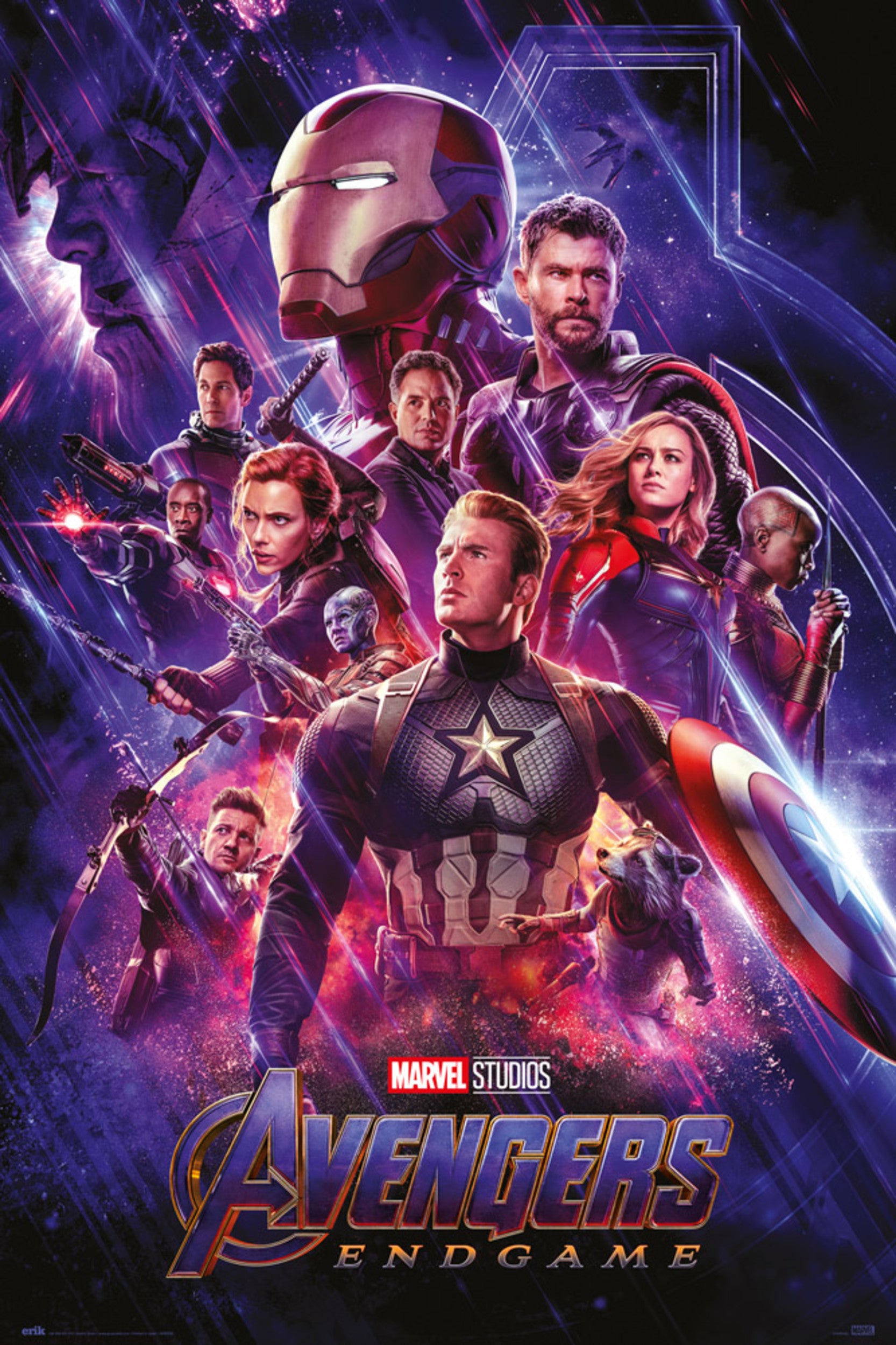 Avengers: Endgame 箔押し限定ポスター Poster Marvel Avengers Endgame One Sheet 61x91,5cm