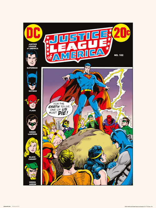Grupo Erik Dc Comics Justice Leage Of America 102 Art Print 30x40cm | Yourdecoration.co.uk