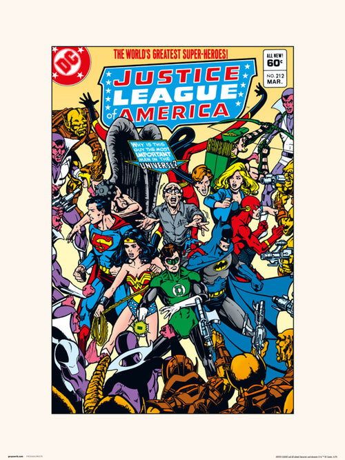 Grupo Erik Dc Comics Justice Leage Of America 212 Art Print 30x40cm | Yourdecoration.co.uk