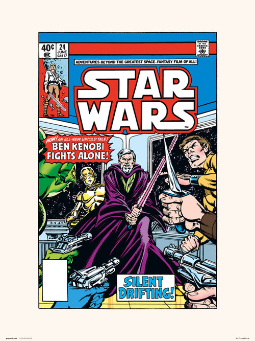 Grupo Erik Star Wars 24 Silent Drifting Art Print 30x40cm | Yourdecoration.co.uk