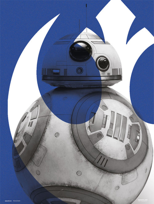Grupo Erik Star Wars Episode Ix Bb 8 Art Print 30x40cm | Yourdecoration.co.uk
