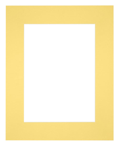Passe-Partout Photo Frame Size 20x25 cm - Photo Size 13x18 cm - Yellow