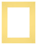 Passe-Partout Photo Frame Size 20x25 cm - Photo Size 13x18 cm - Yellow