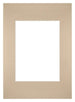 Passe-Partout Photo Frame Size 20x28 cm - Photo Size 13x18 cm - Beige