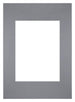 Passe-Partout Photo Frame Size 20x28 cm - Photo Size 13x18 cm - Gray