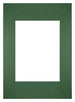 Passe-Partout Photo Frame Size 20x28 cm - Photo Size 13x18 cm - Green Forest