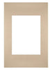 Passe-Partout Photo Frame Size 20x30 cm - Photo Size 13x18 cm - Beige