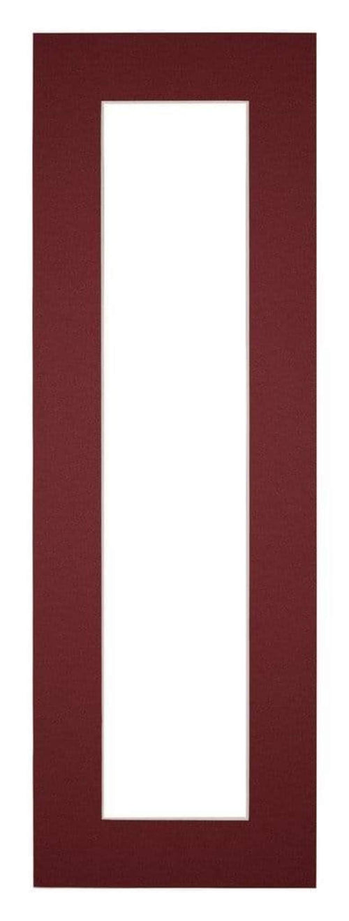 Passe-Partout Photo Frame Size 20x60 cm - Photo Size 10x50 cm - Wine Red
