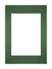 Passe-Partout Photo Frame Size 21x29,7 cm A4 - Photo Size 14,8x21 cm - Green Forest