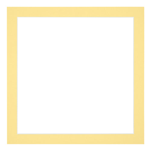 Passe-Partout Photo Frame Size 25x25 cm - Photo Size 20x20 cm - Yellow