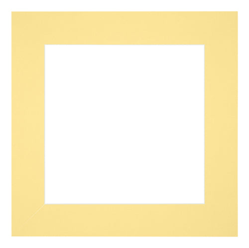 Passe-Partout Photo Frame Size 25x25 cm - Photo Size 13x13 cm - Yellow