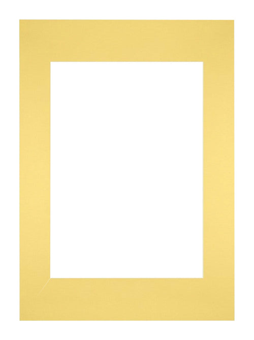 Passe-Partout Photo Frame Size 29,7x42 cm A3 - Photo Size 21x29,7 cm - Yellow